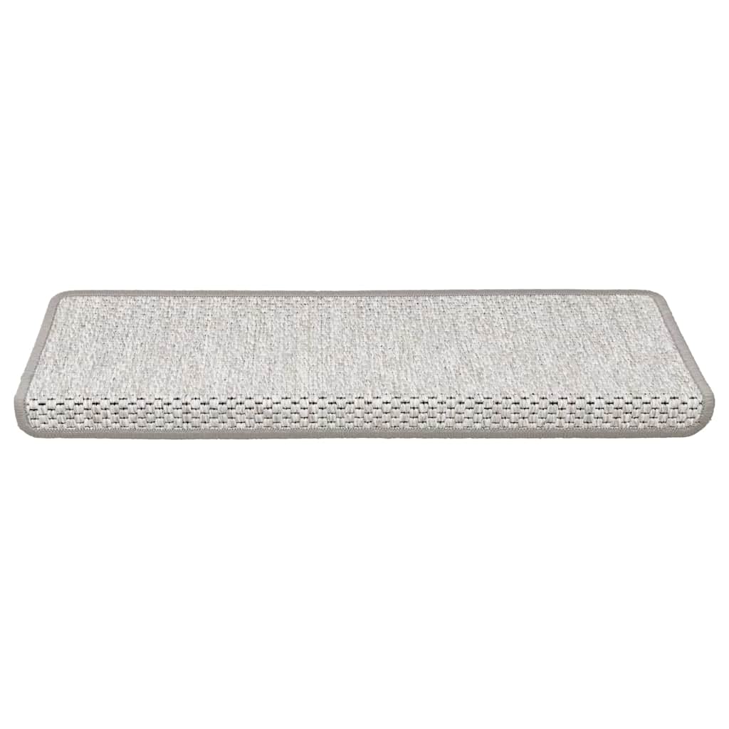 15 db szizál hatású platina öntapadó lépcsőszőnyeg 65x21x4 cm