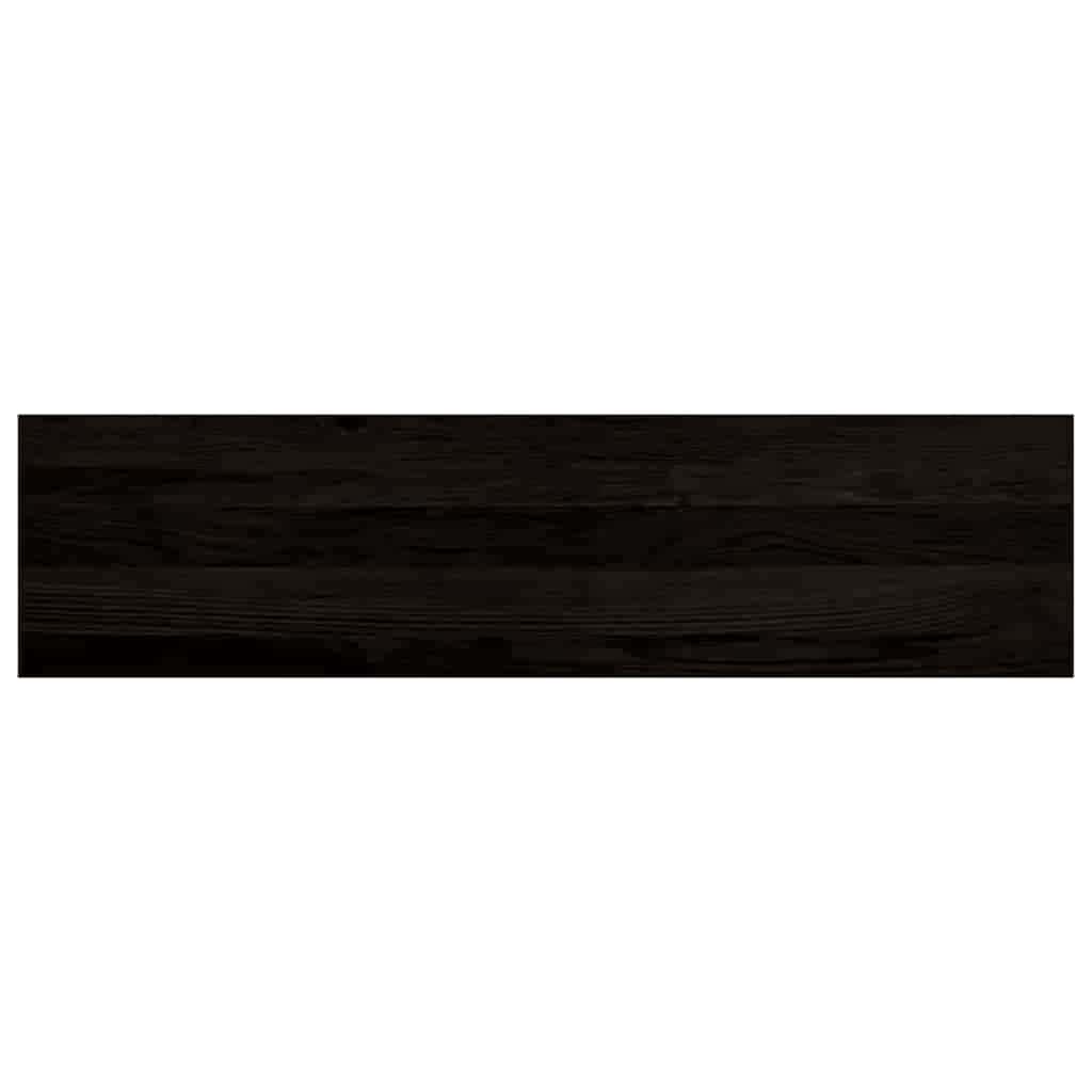 Lépcsőfokok 12 db Sötétbarna 100x25x2 cm tömör fa tölgyfa