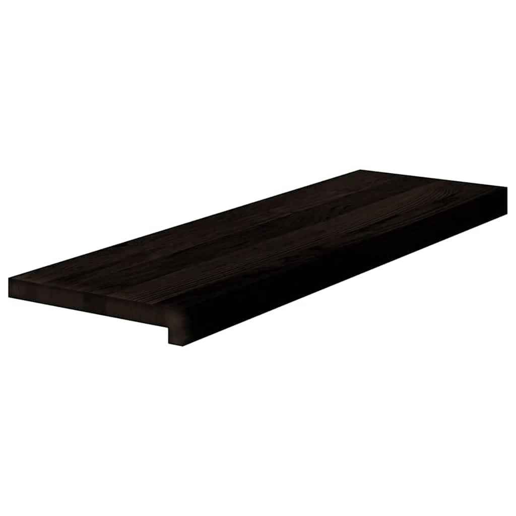 Lépcsőfokok 16 db sötétbarna 80x30x2 cm tömör fa tölgyfa