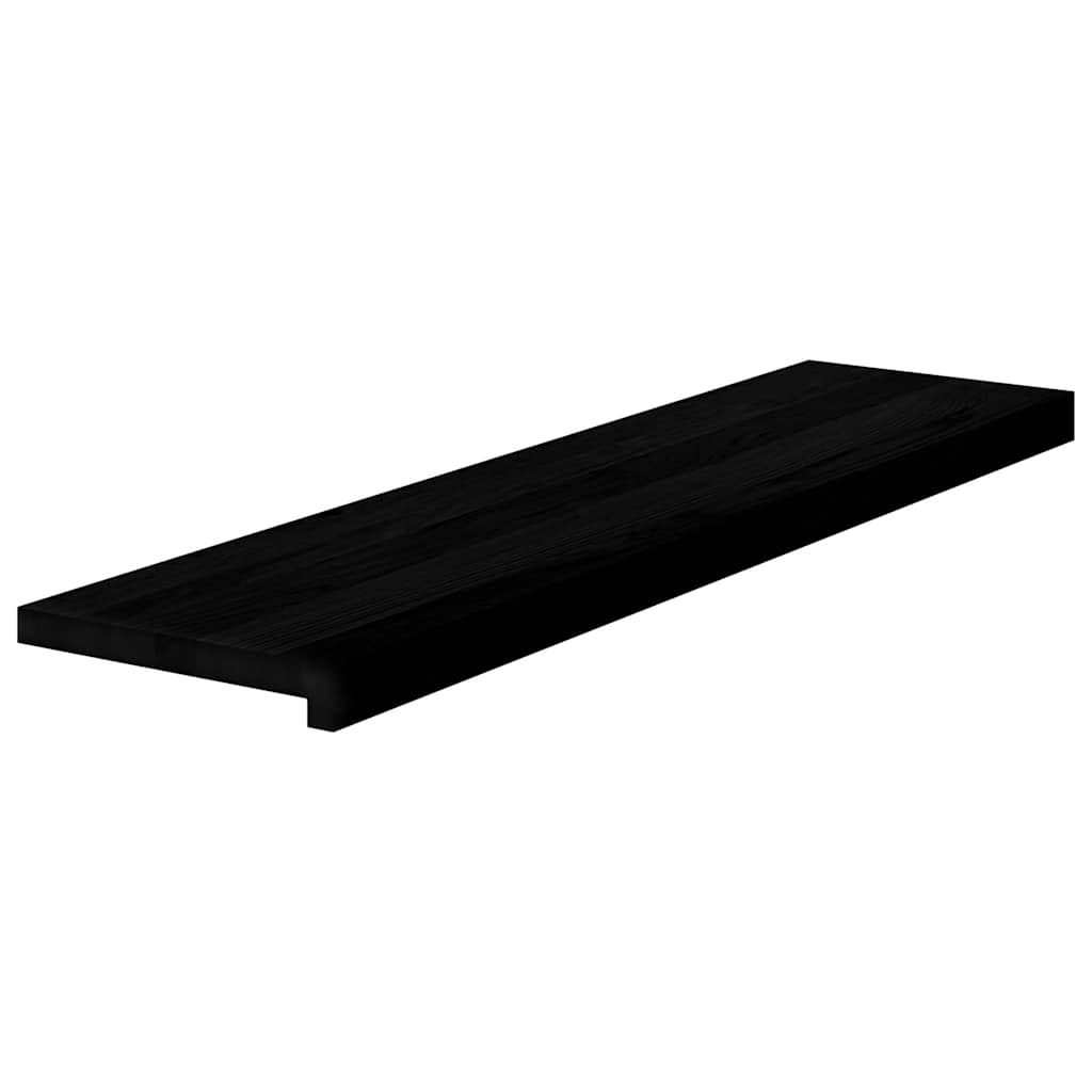 Lépcsőfokok 20 db Sötétbarna 100x25x2 cm tömör fa tölgyfa