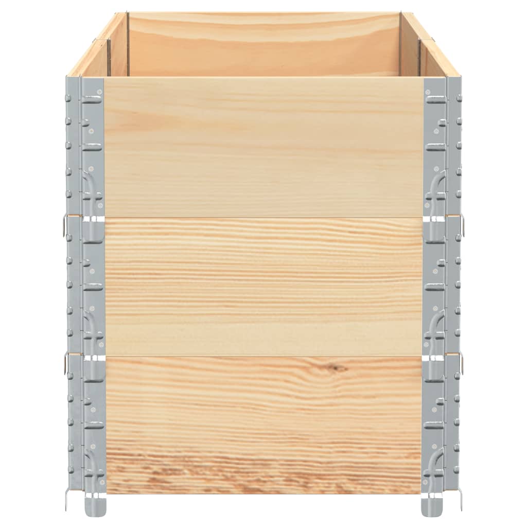 Tömör fenyőfa kerti virágláda 150 x 50 cm