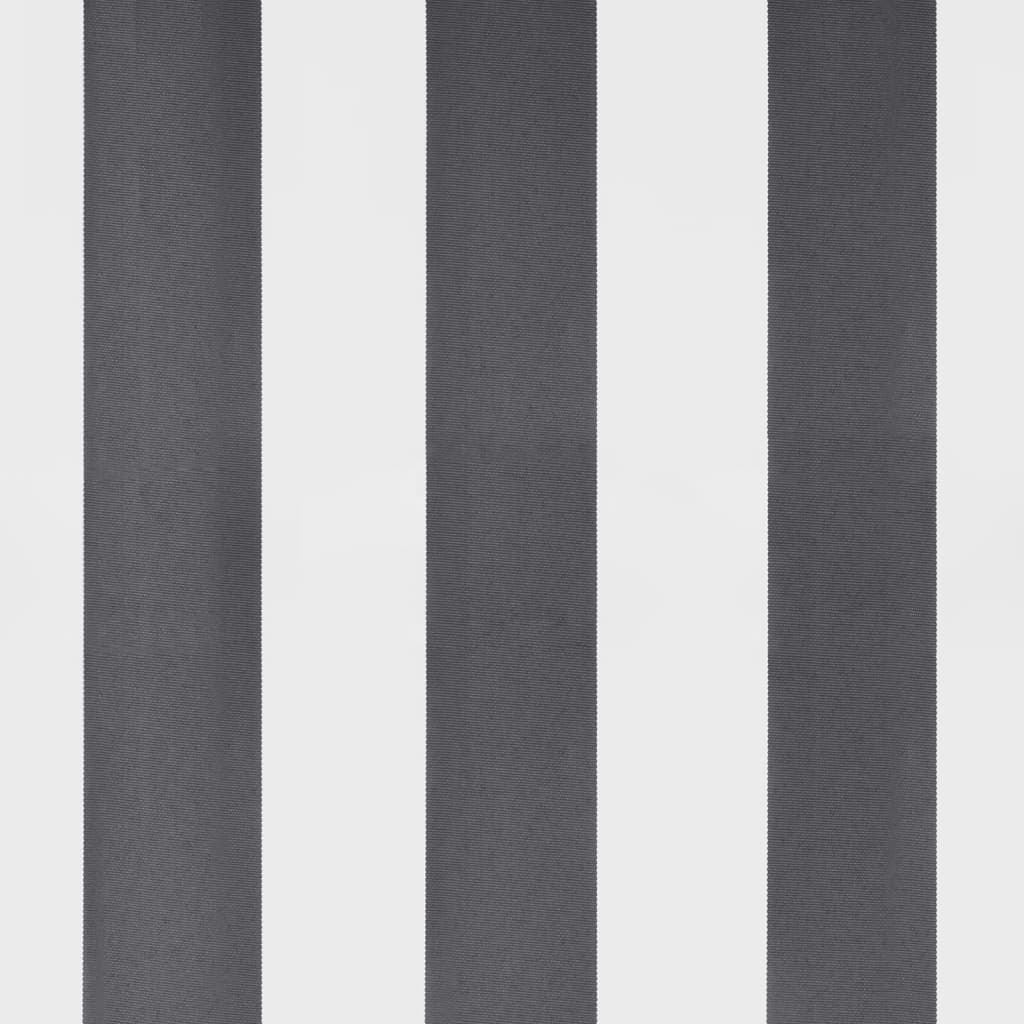 Antracitszürke-fehér automata kihúzható napellenző 350 x 250 cm