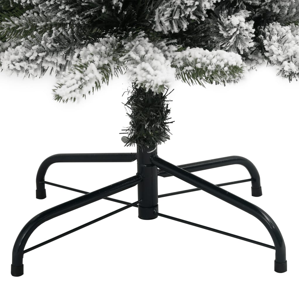 Műkarácsonyfa 300 LED-del és pelyhes hóval 180 cm