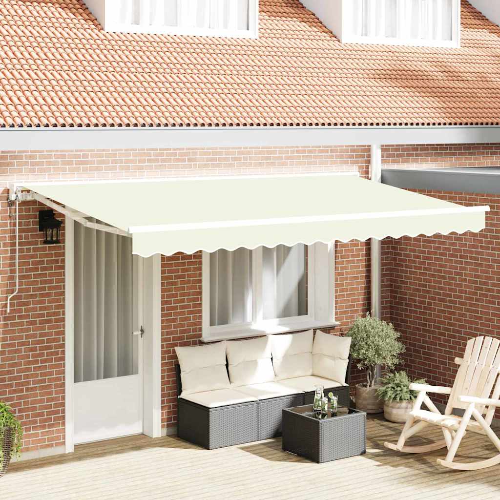 Napernyő keret Krém 350 x 200 cm Poliészter PU bevonattal