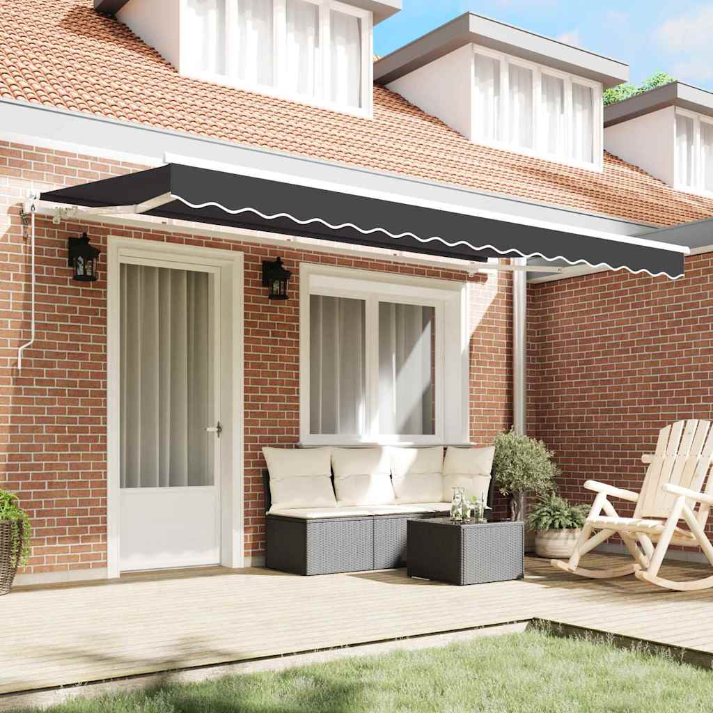 Behúzható napellenző Antracit 350 x 200 cm szövet