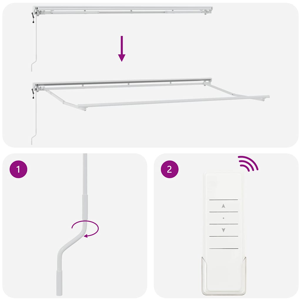 Behúzható napellenző Antracit 350 x 200 cm Pamut és Alumínium