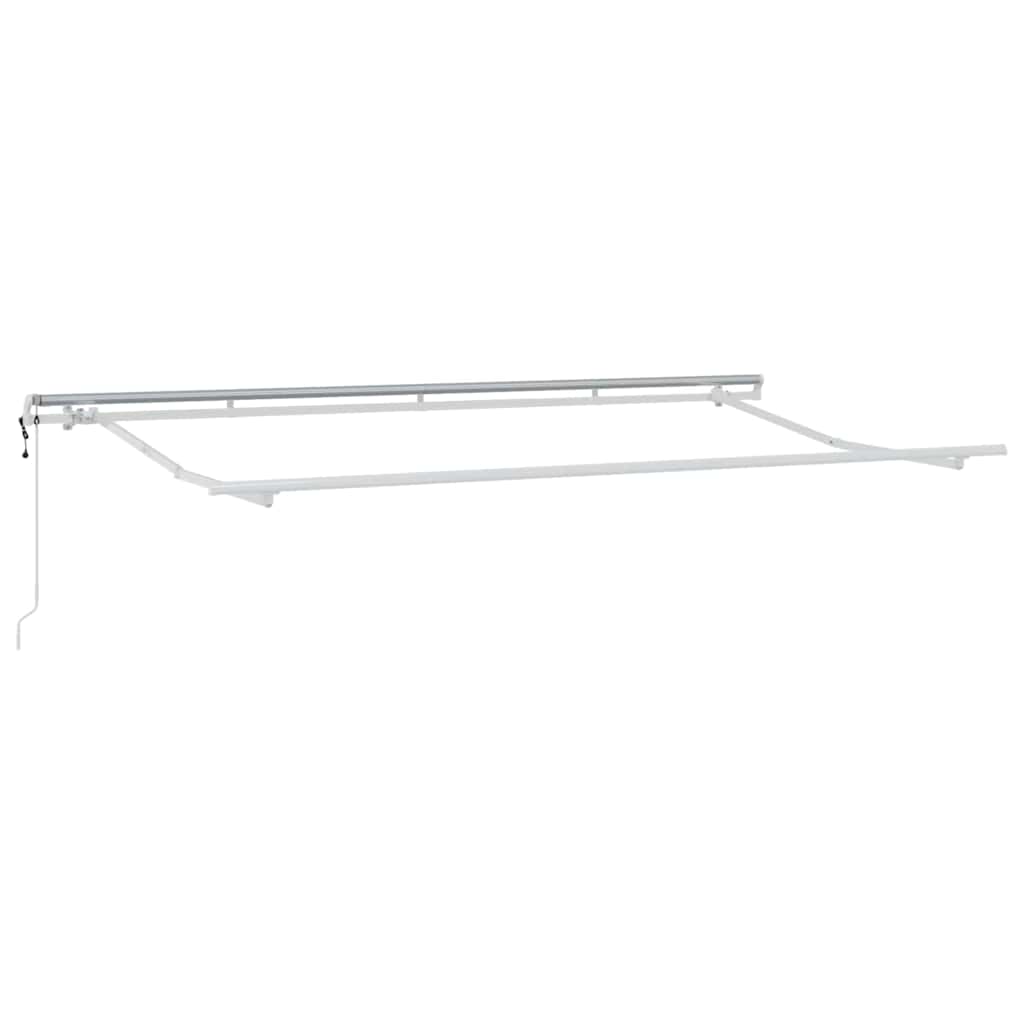 Behúzható napellenző Antracit 350 x 200 cm Pamut és Alumínium
