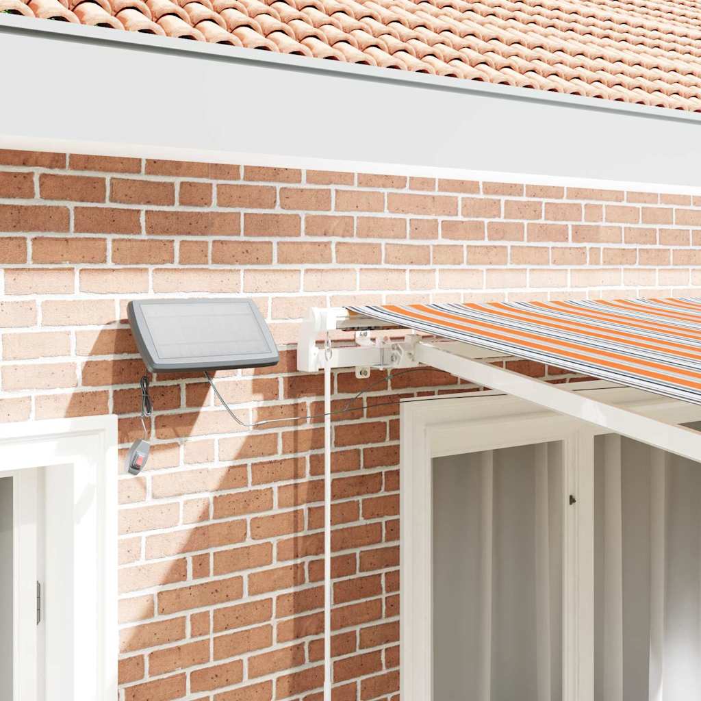 Behúzható napellenző Sokszínű 300 x 250 cm Szövet és Acél