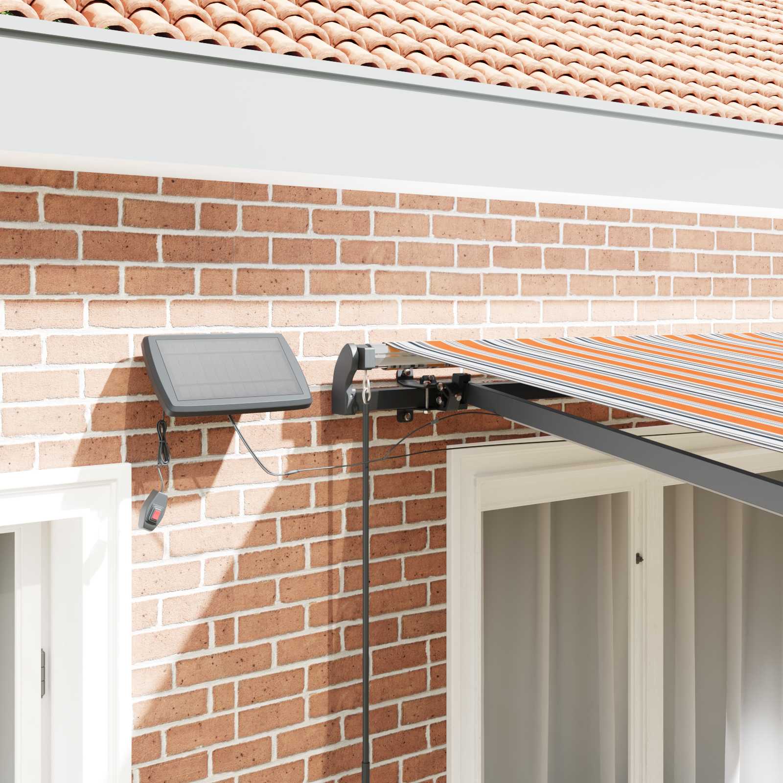 Behúzható napellenző Sokszínű 300 x 250 cm szövet