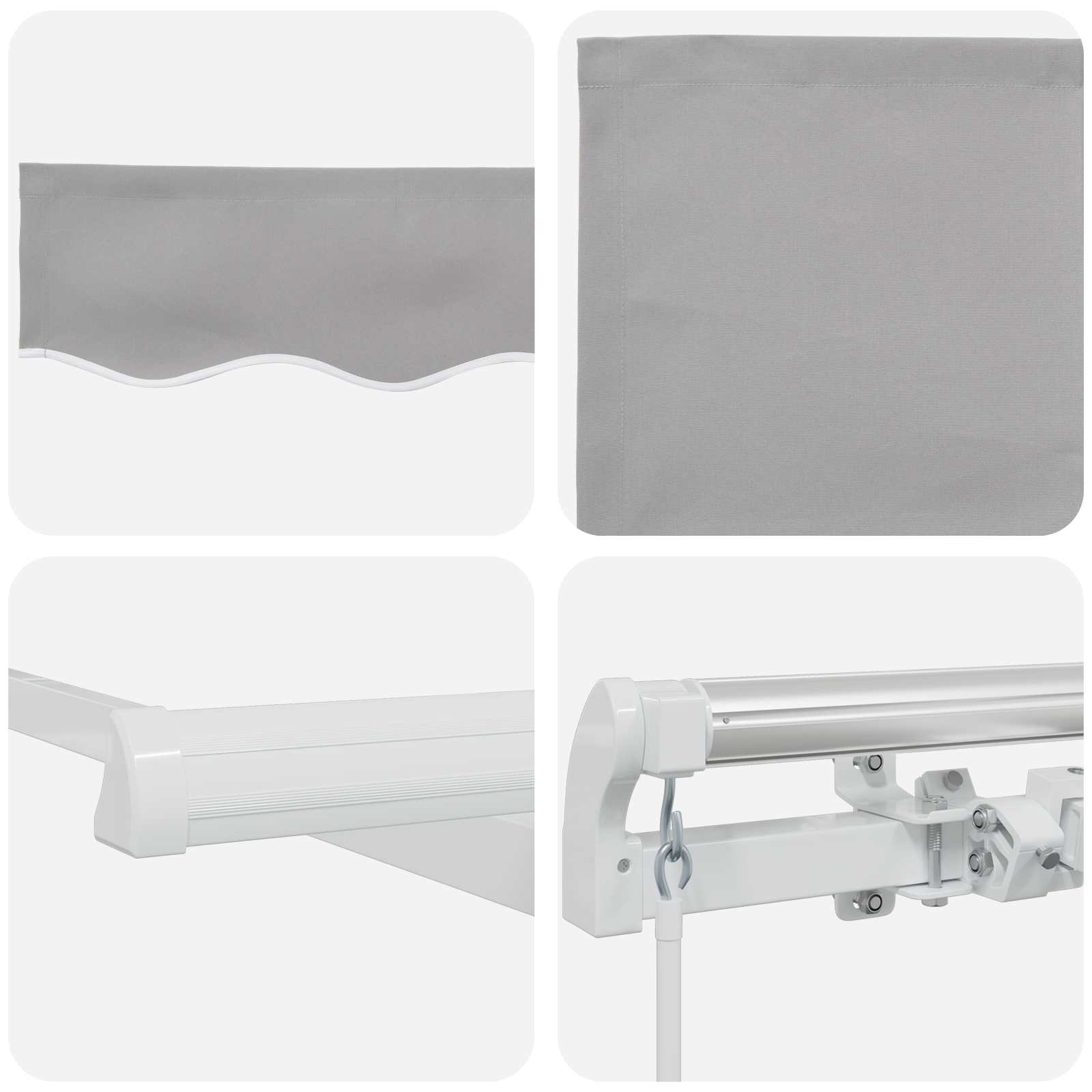 Napernyő Világosszürke 300 x 250 x 165 cm Poliészter