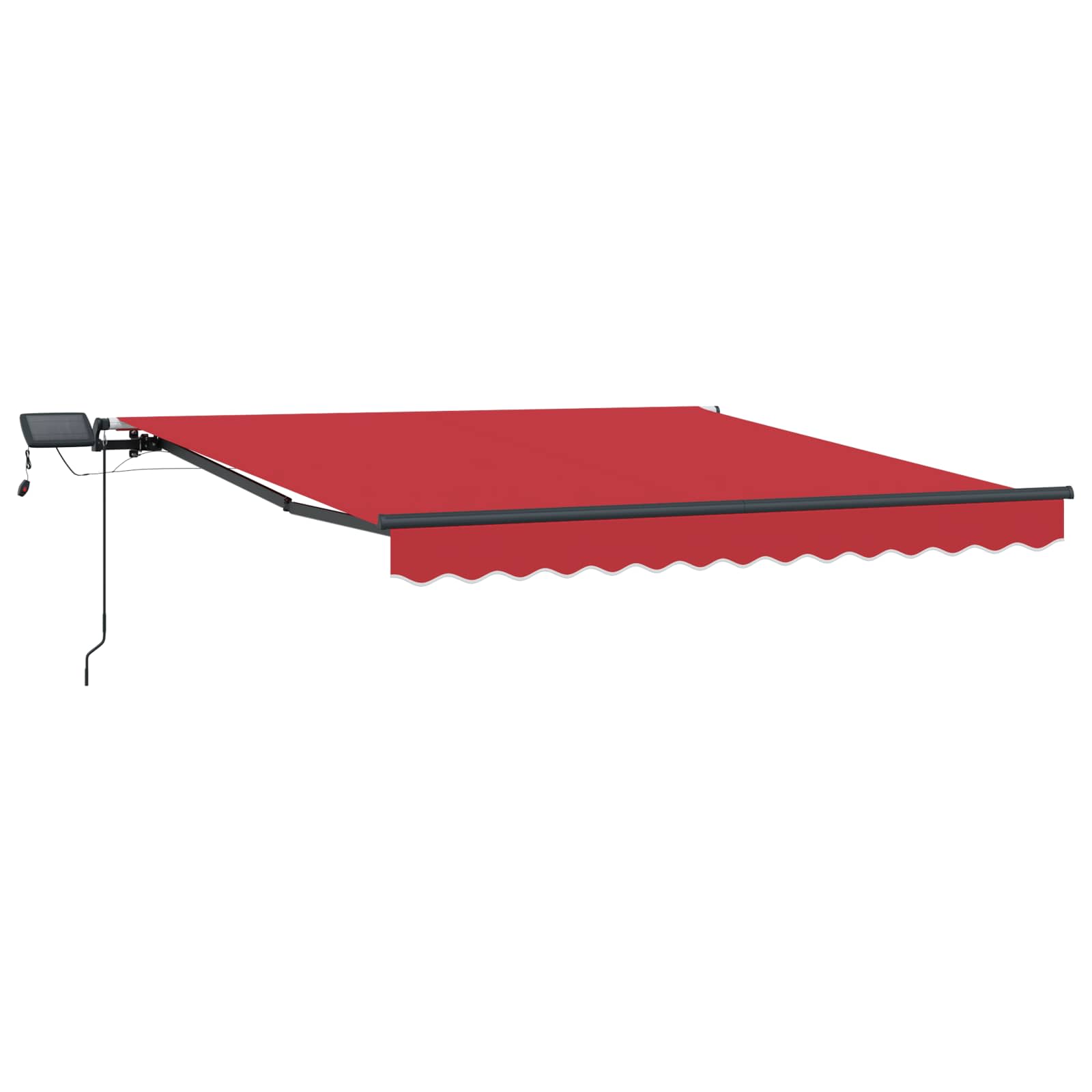 Behúzható napellenző Piros 300 x 250 cm szövet