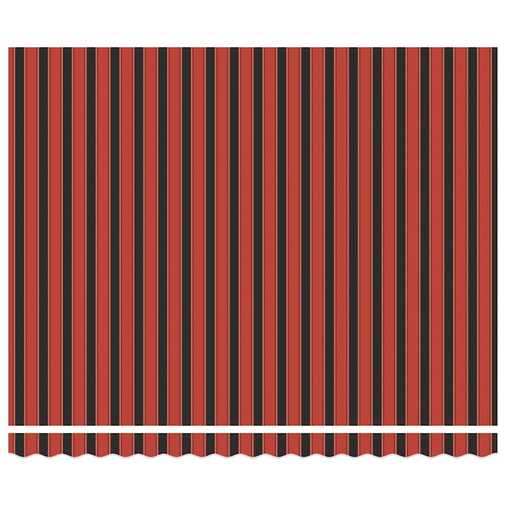 Napernyő Piros és Fekete 350 x 250 x 165 cm Poliészter
