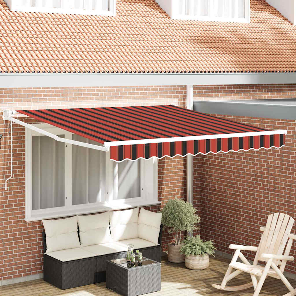 Napernyő Narancs és Barna 350 x 250 x 165 cm Poliészter