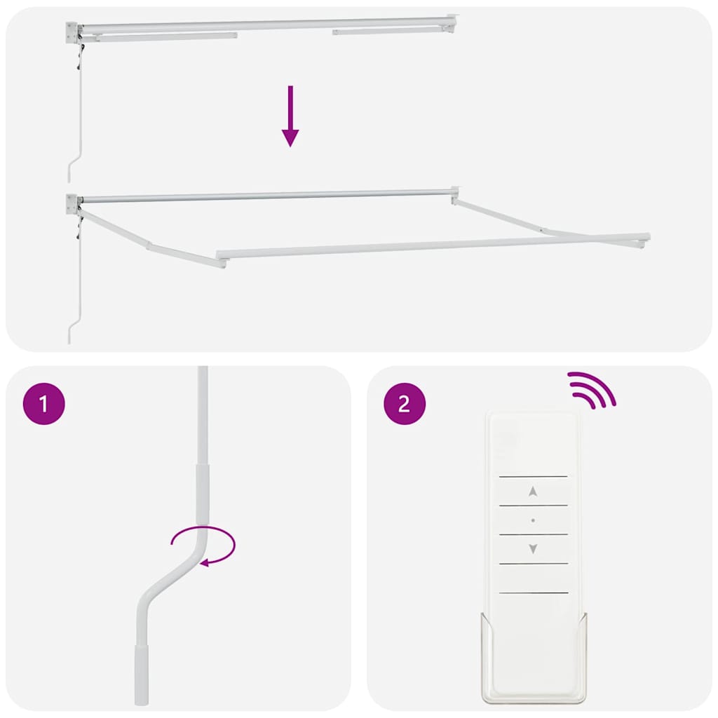 Behúzható napellenző Fekete 350 x 250 cm szövet