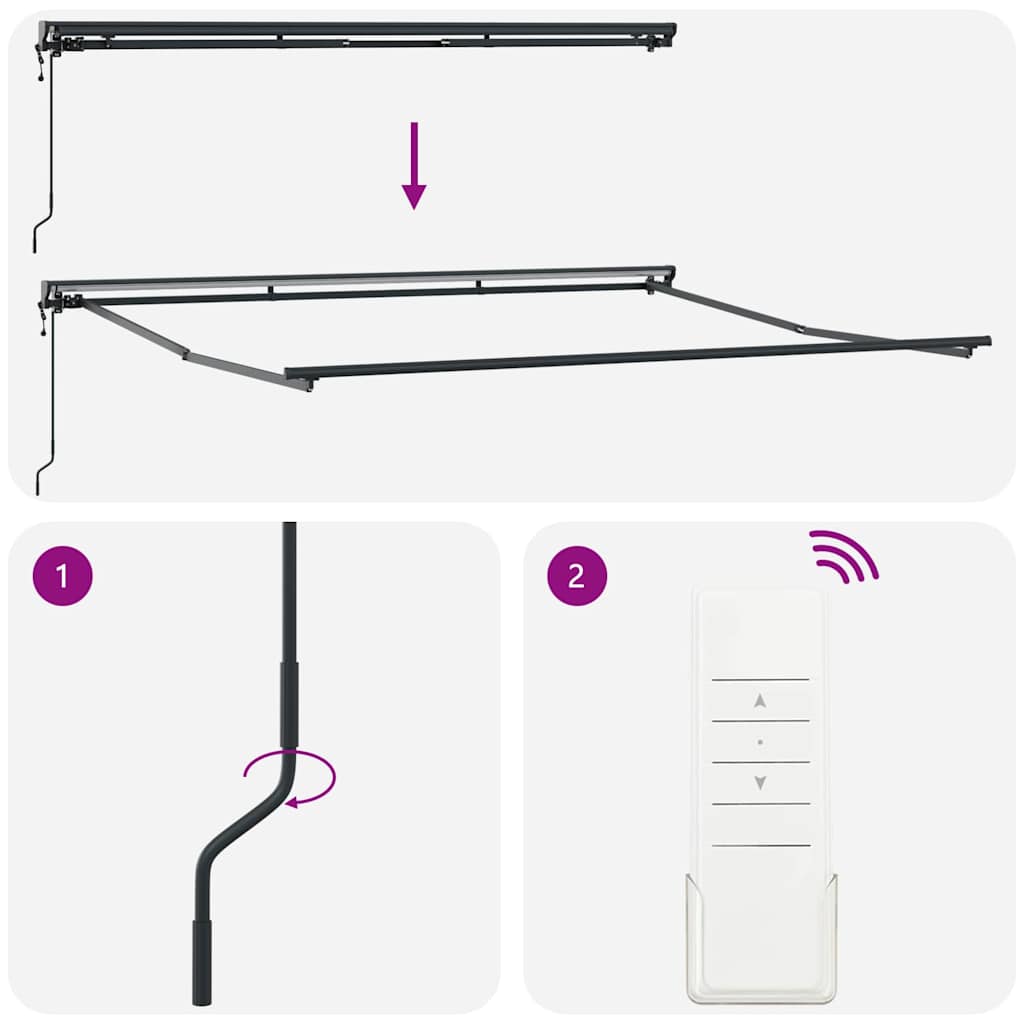 Napernyő Anyag Sárga és narancs 400 × 350 cm Poliészter