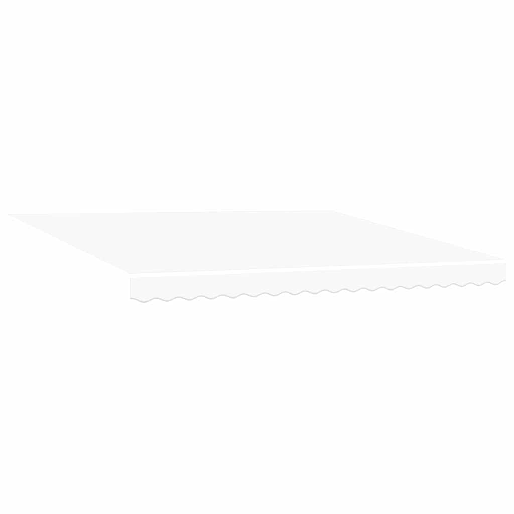 Behúzható napellenző Fehér 400 × 350 cm Szövet és Alumínium