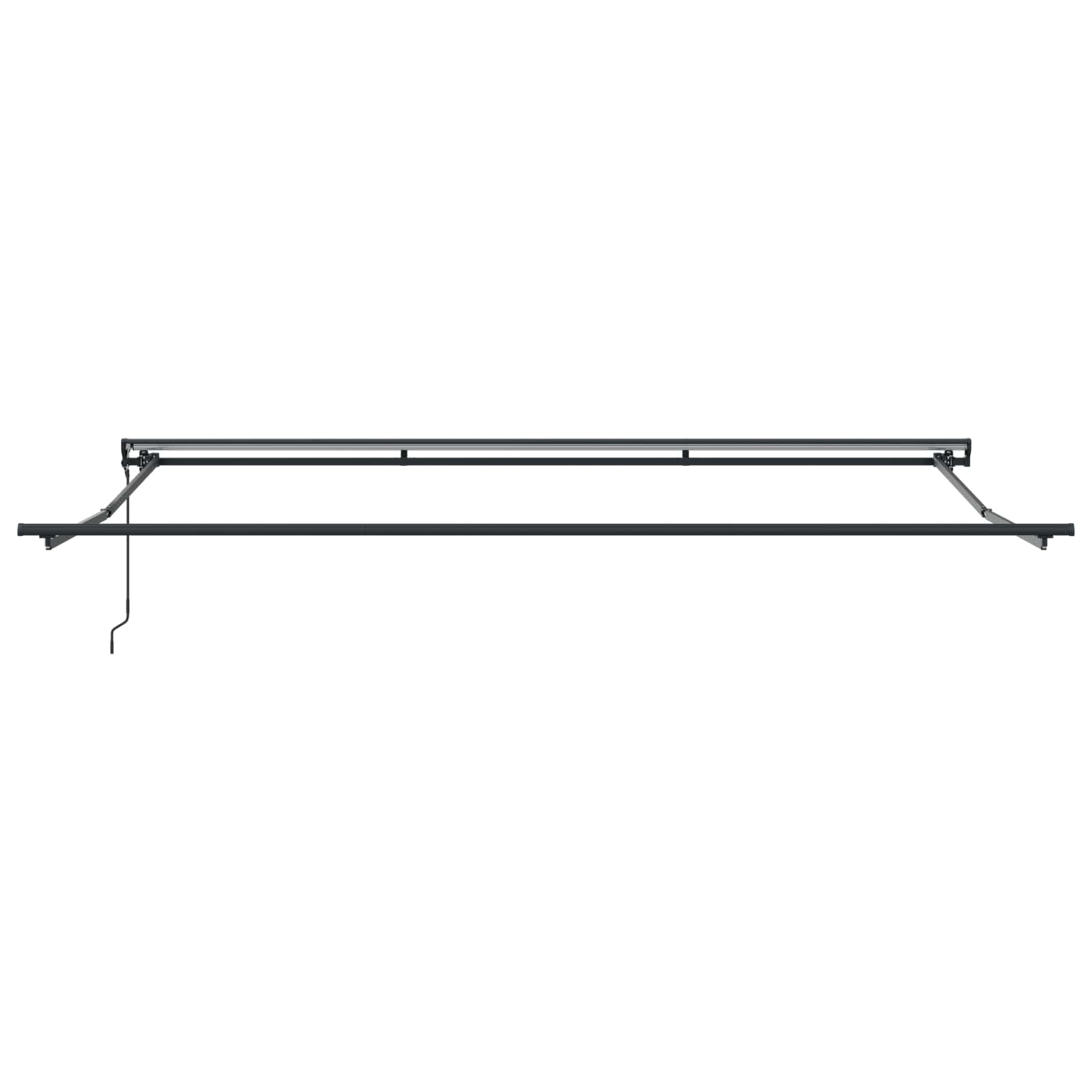 Behúzható napellenző Antracit és Fehér 450 × 300 cm