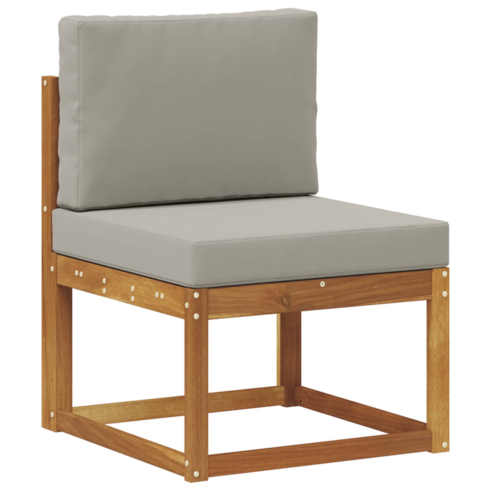 Kanapé Szett párnával 8 pcs Természetes és Világosszürke