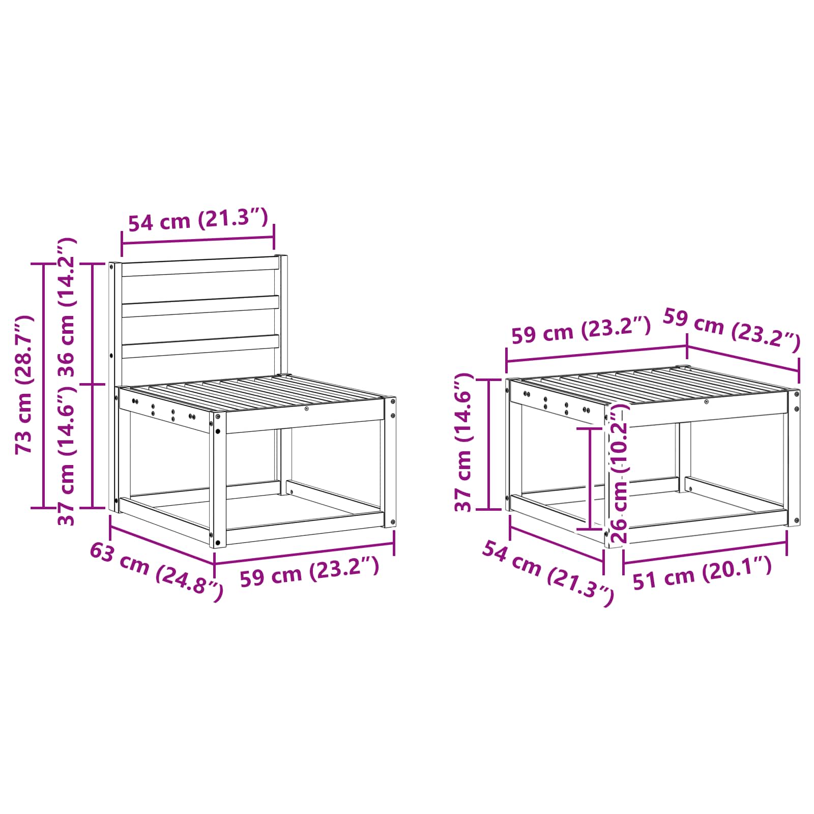 Kültéri kanapé szett 9 pcs Természetes Tömör Akácfa