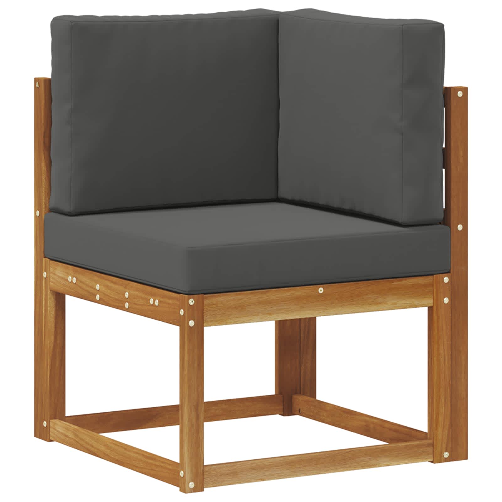 Kanapé Szett párnával 10 pcs Természetes és antracit