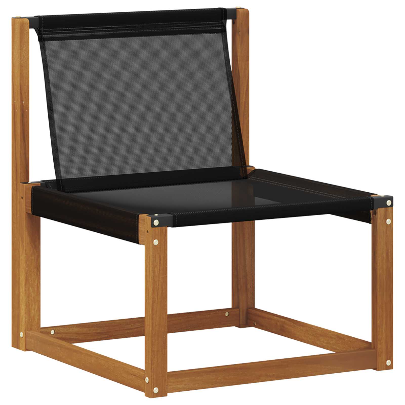 Kültéri kanapé szett párnával 5 pcs Természetes és bézs