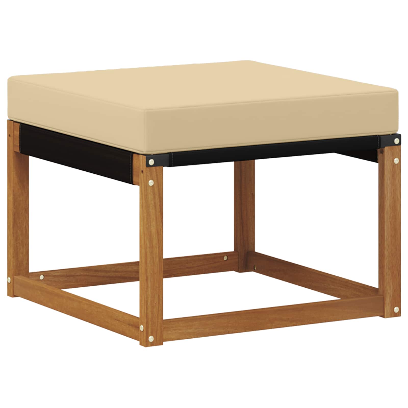 Kültéri kanapé szett párnával 6 pcs Természetes és bézs