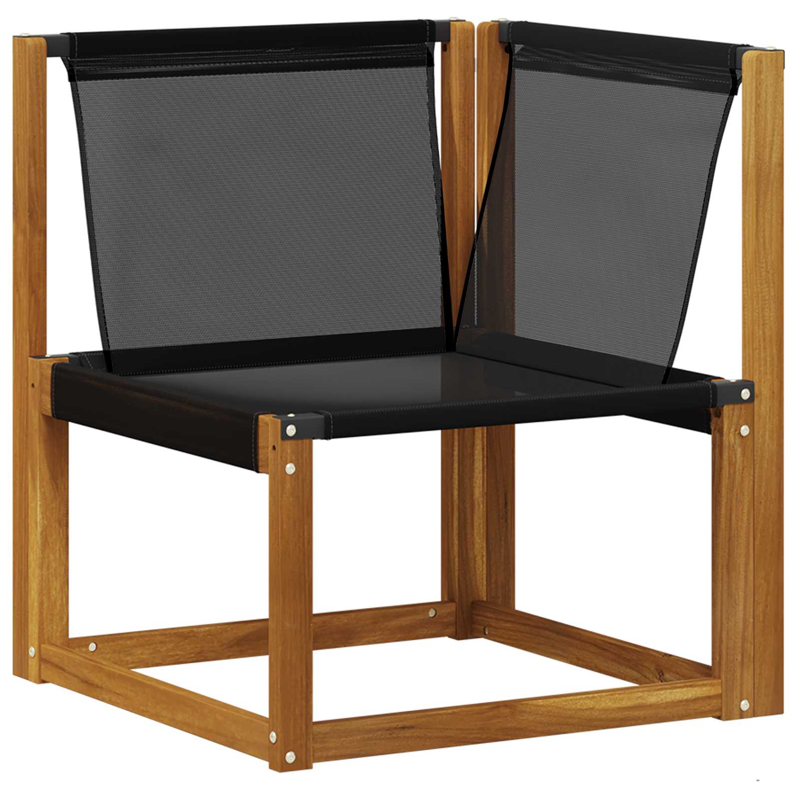 Kültéri kanapé szett párnával 6 pcs Természetes és krémszínű