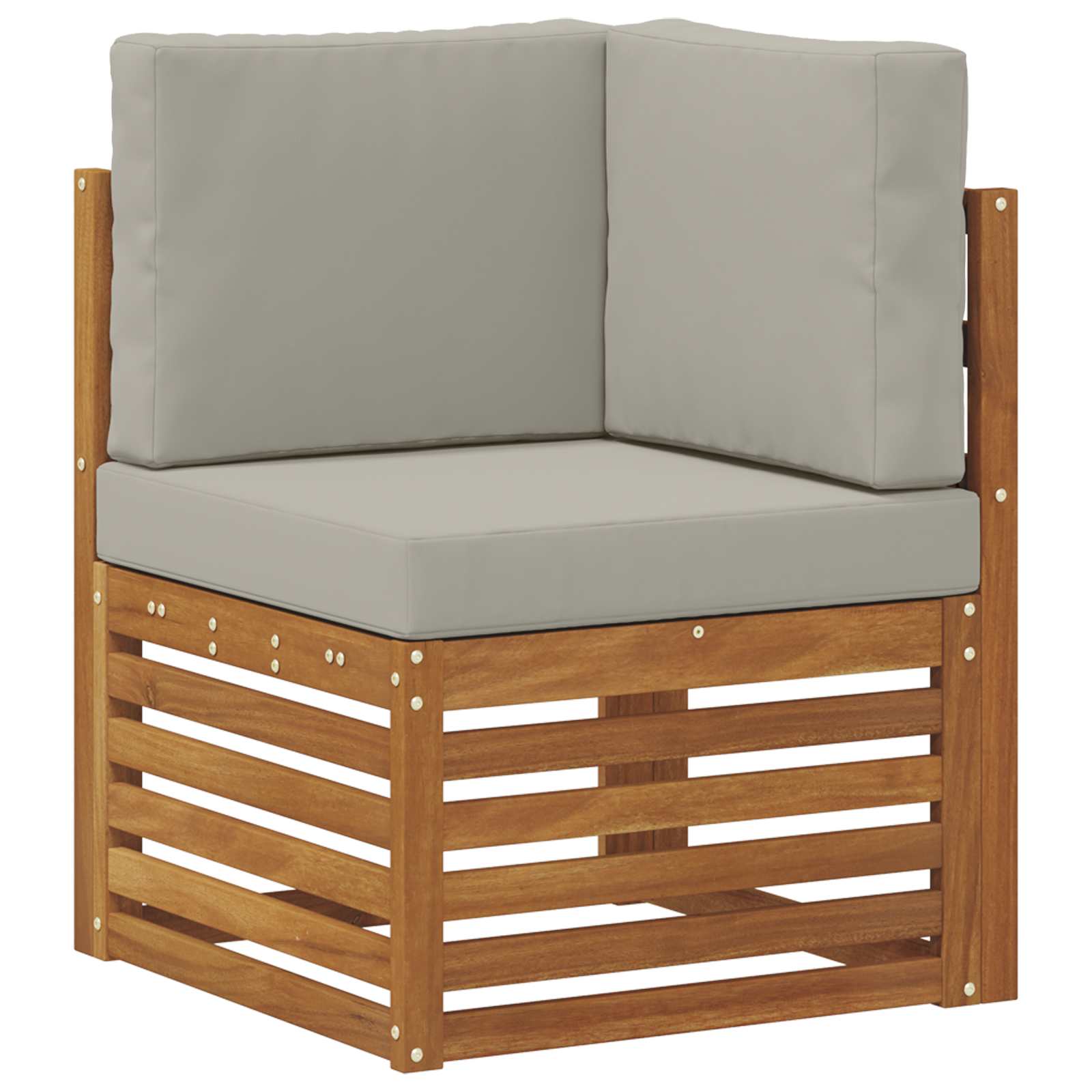 Bútor szettek 5 pcs Természetes és Világosszürke Faanyag