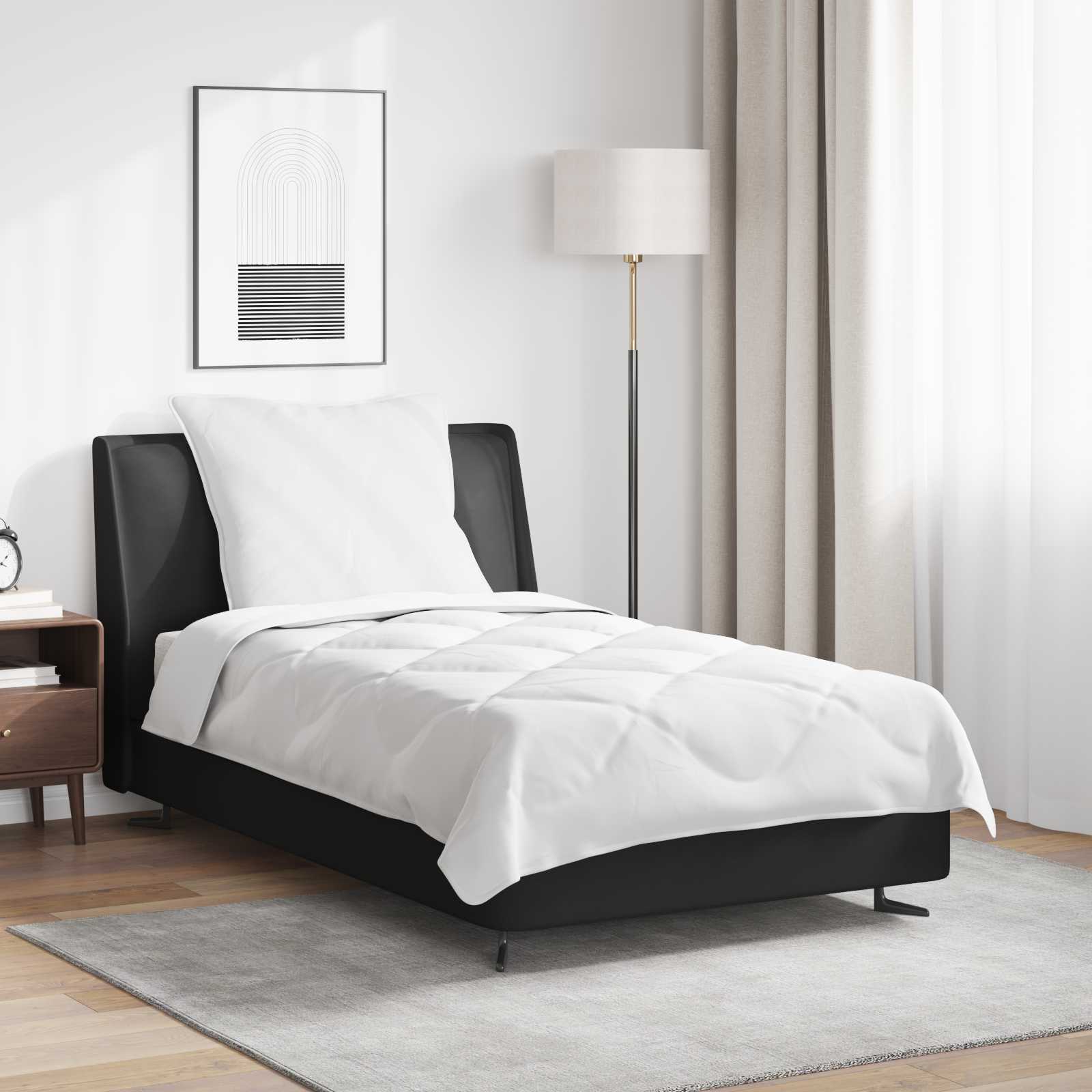 Paplan párnával 2 pcs Fehér Mikroszál