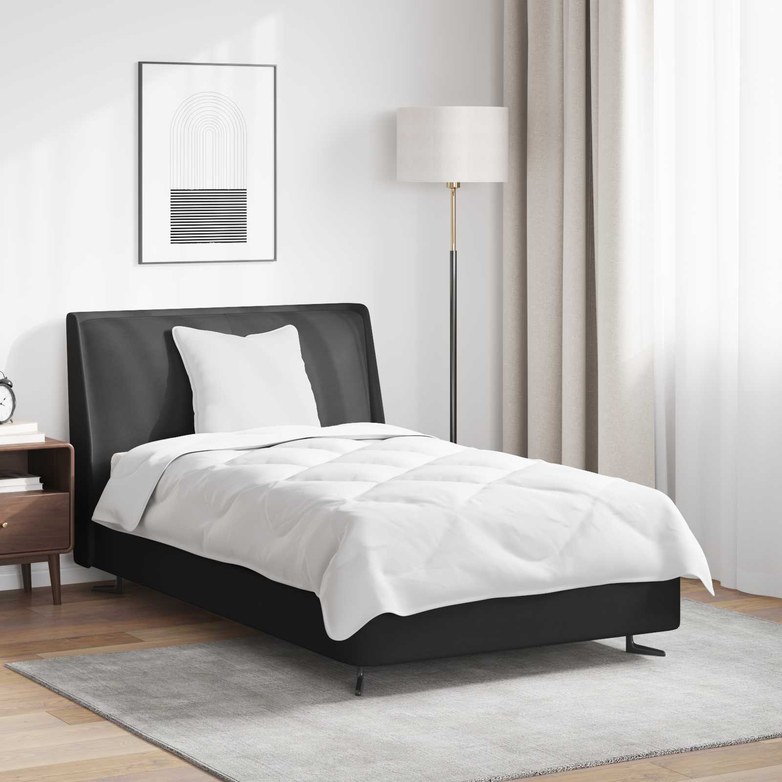 Paplan párnával 2 pcs Fehér Mikroszál