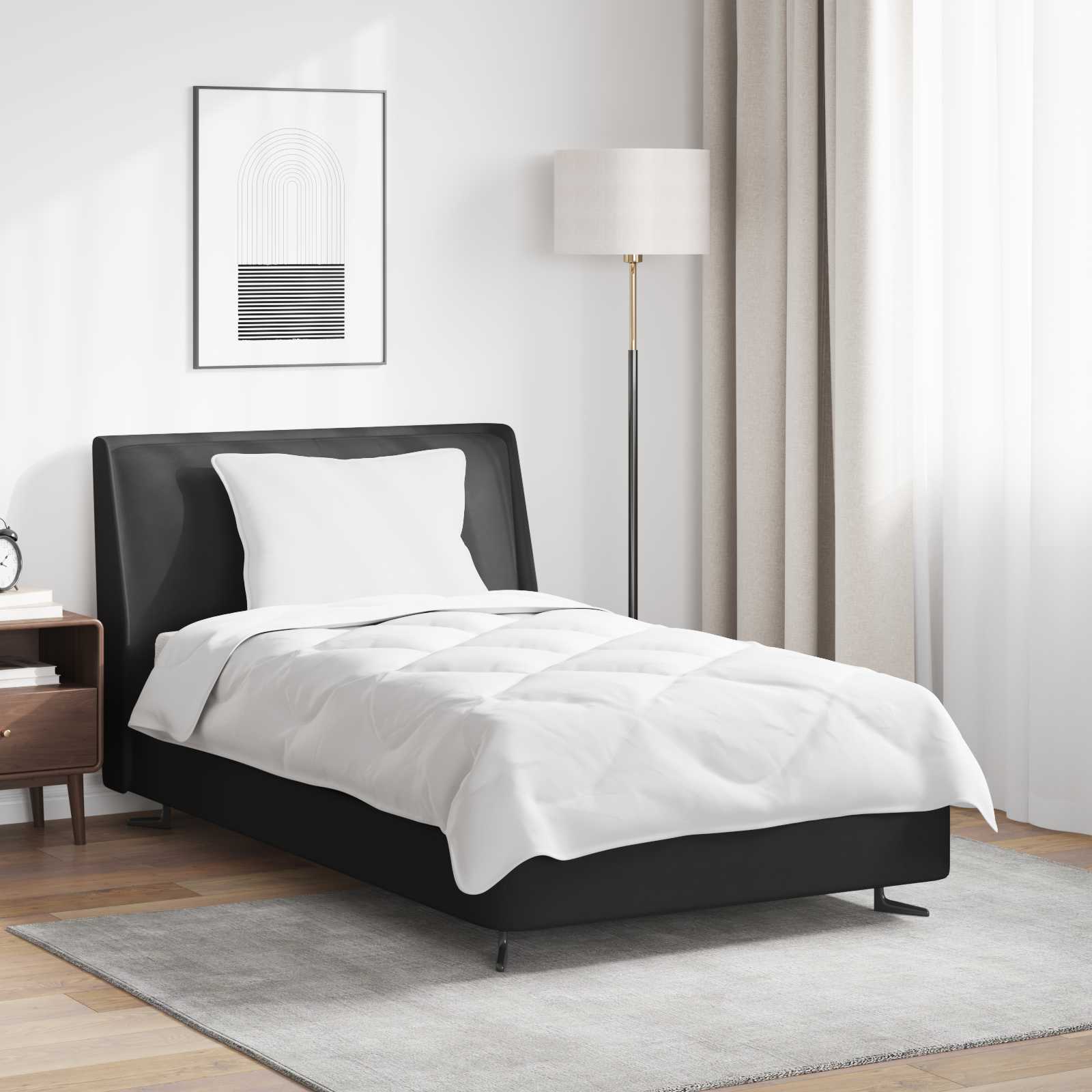 Paplan párnával 2 pcs Fehér Mikroszál