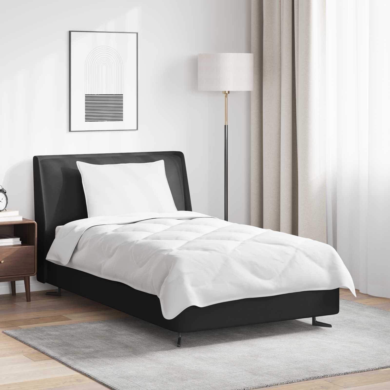 Paplan párnával 2 pcs Fehér Mikroszál