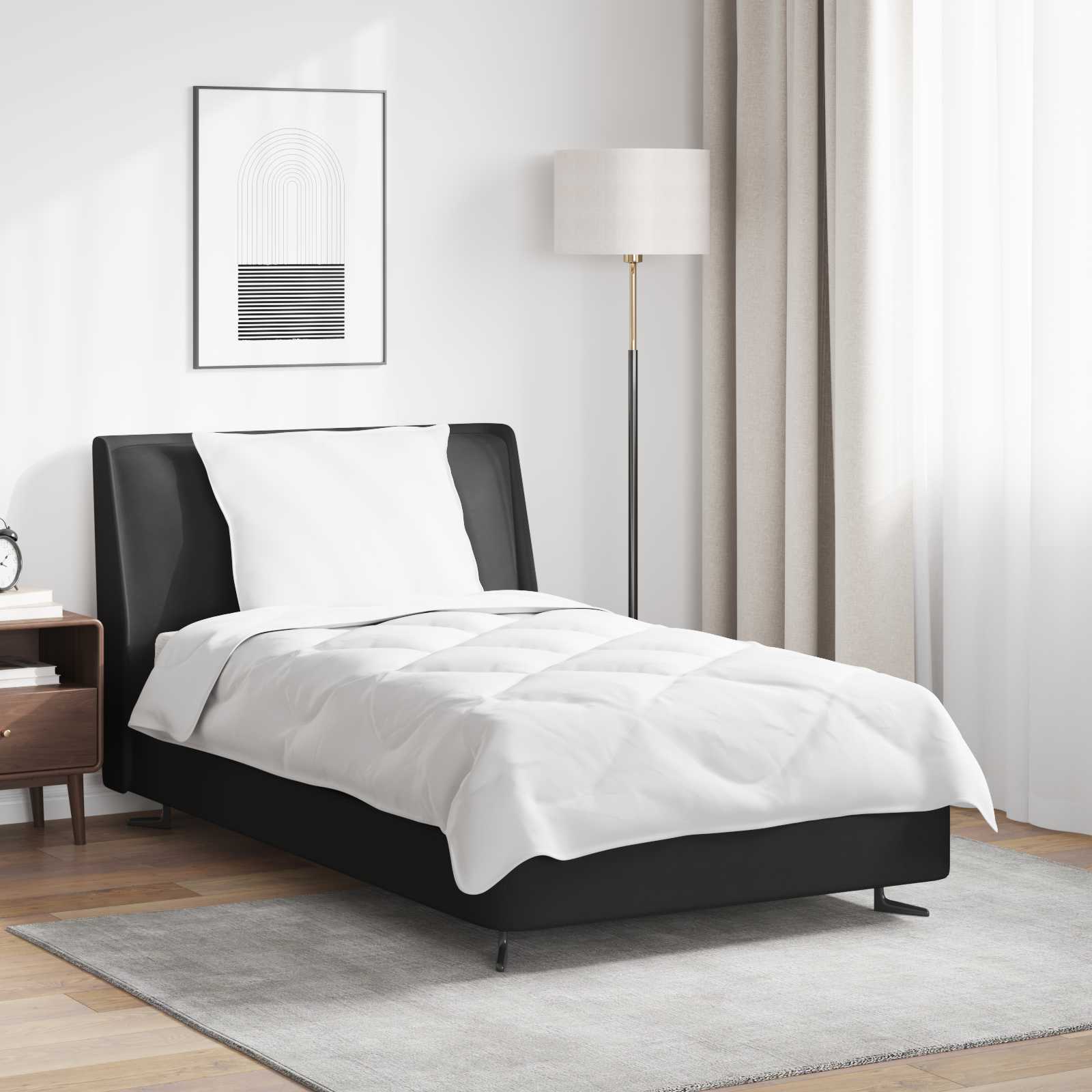 Paplan párnával 2 pcs Fehér Mikroszál