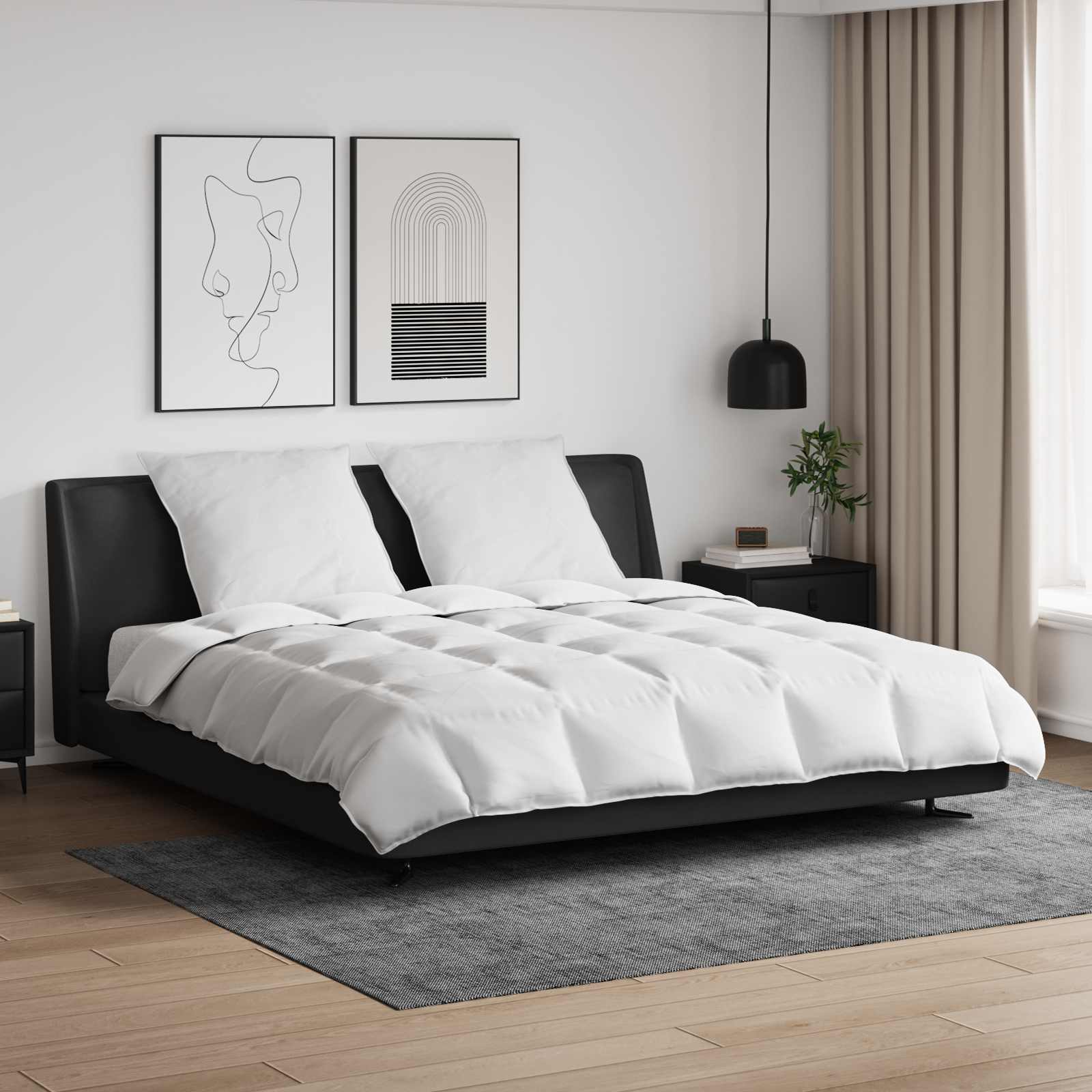 Takaró szett párnával 3 pcs Fehér Levegőpárna