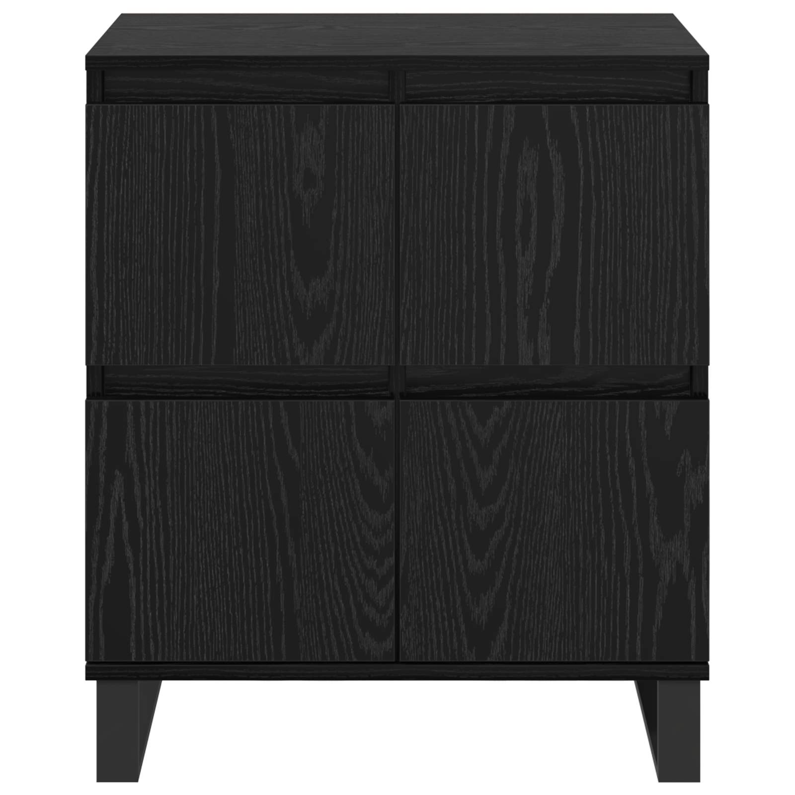 Széf 2 pcs Fekete tölgy 60 x 35 x 70 cm