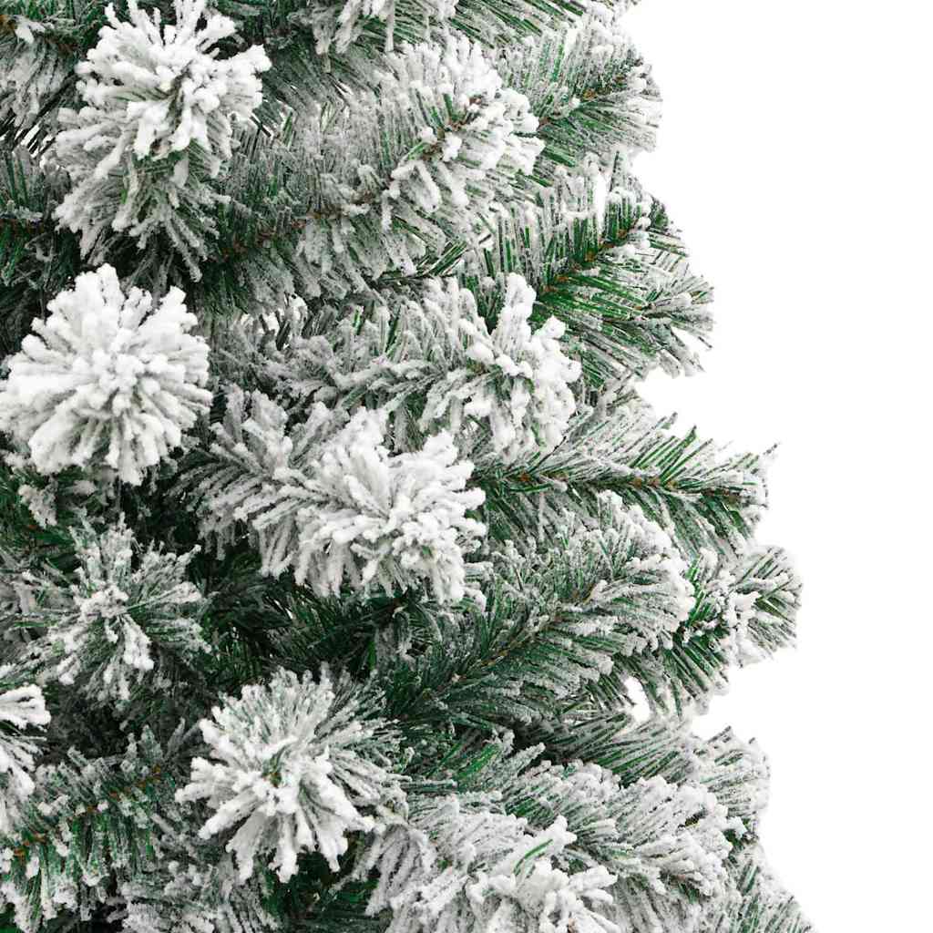 Műanyag Hajtogatós Karácsonyfa 300 LED-del Zöld és Fehér 180 cm