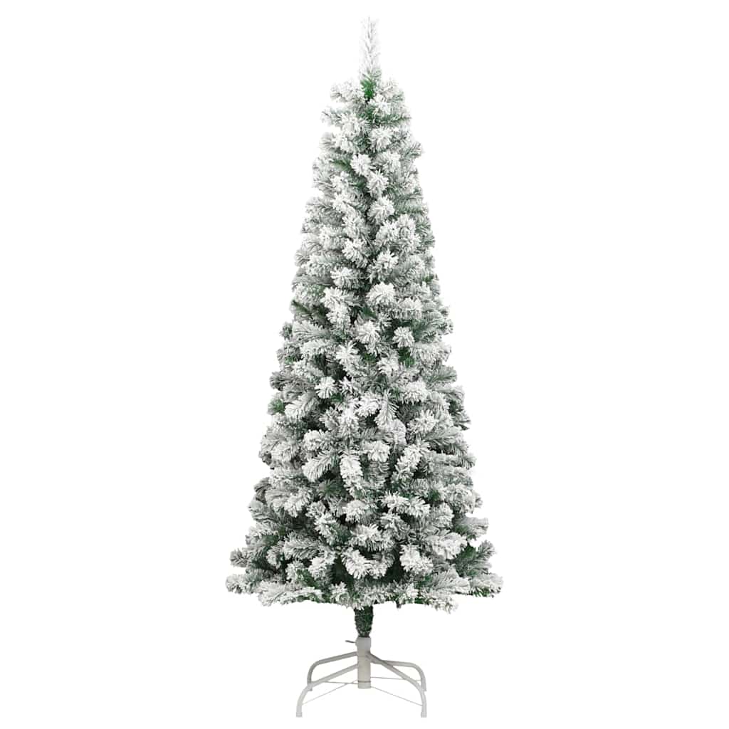 Műanyag Hajtogatós Karácsonyfa 300 LED-del Zöld és Fehér 180 cm