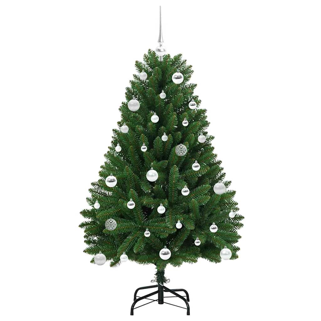 Mű karácsonyfa 150 LED-del Zöld 150 cm PVC és fém