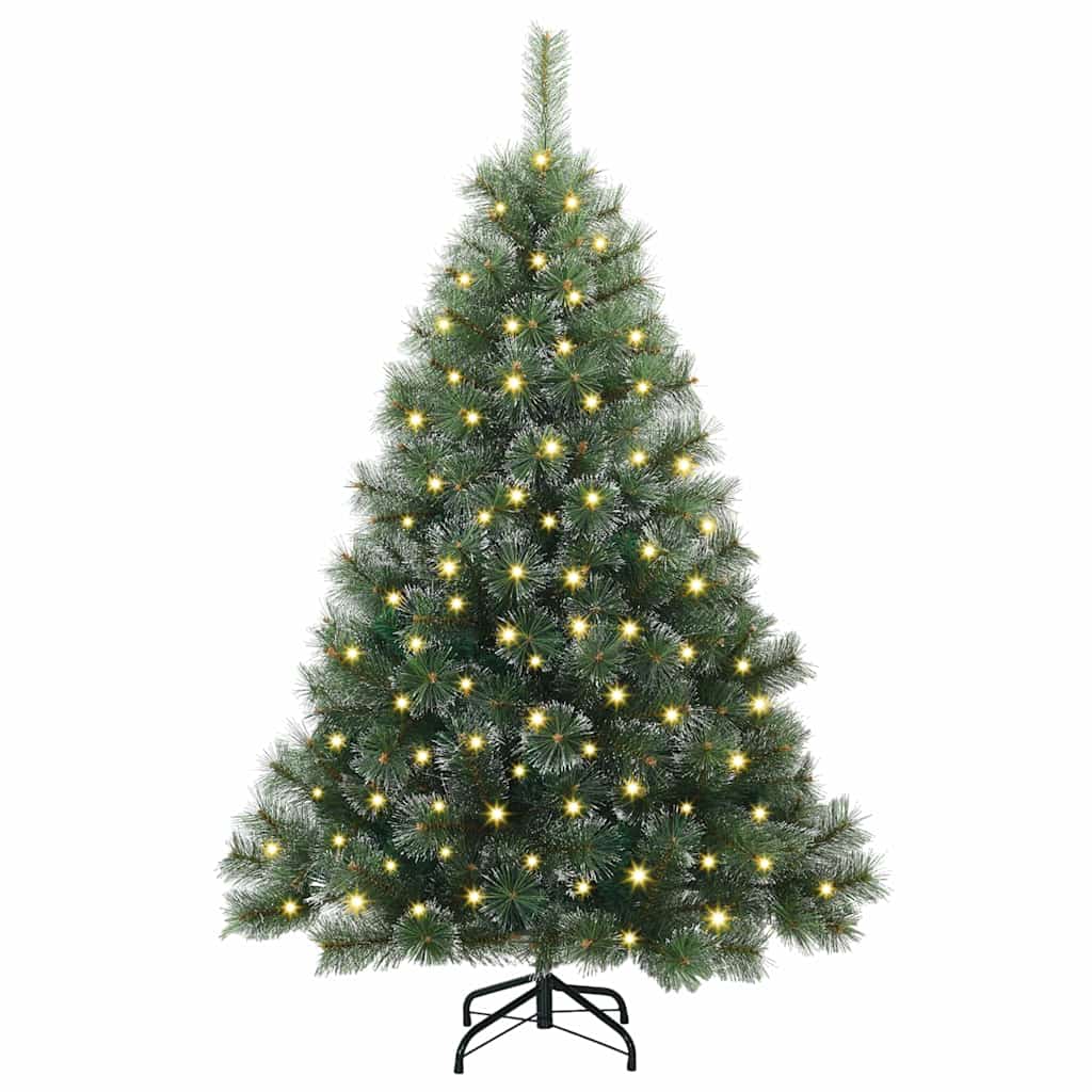 Mű karácsonyfa 150 LED-del állvánnyal Zöld 150 cm PE és PVC