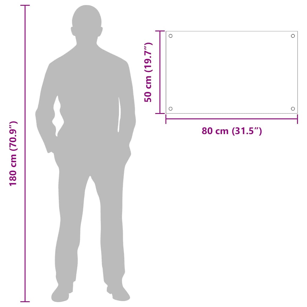 Konyhai splashback 2 pcs Világosszürke 80 x 50 cm edzett üveg