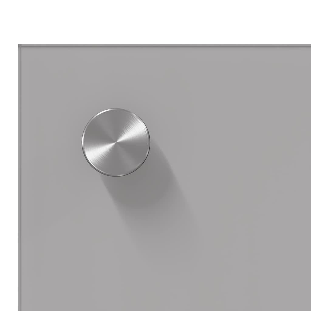 Konyhai splashback 2 pcs Világosszürke 80 x 50 cm edzett üveg