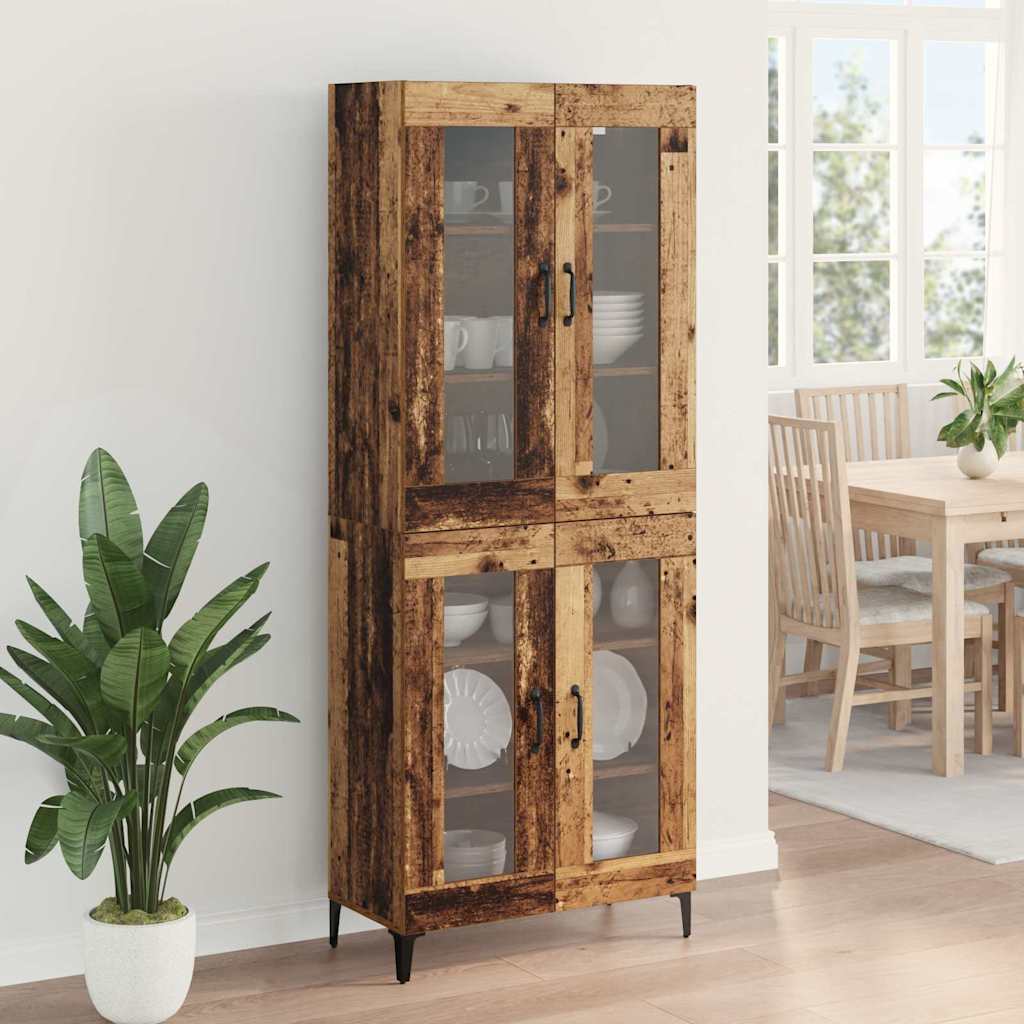 Magasfiú Falra szerelhető Öreg fa 69,5 x 34 x 180 cm Faanyag