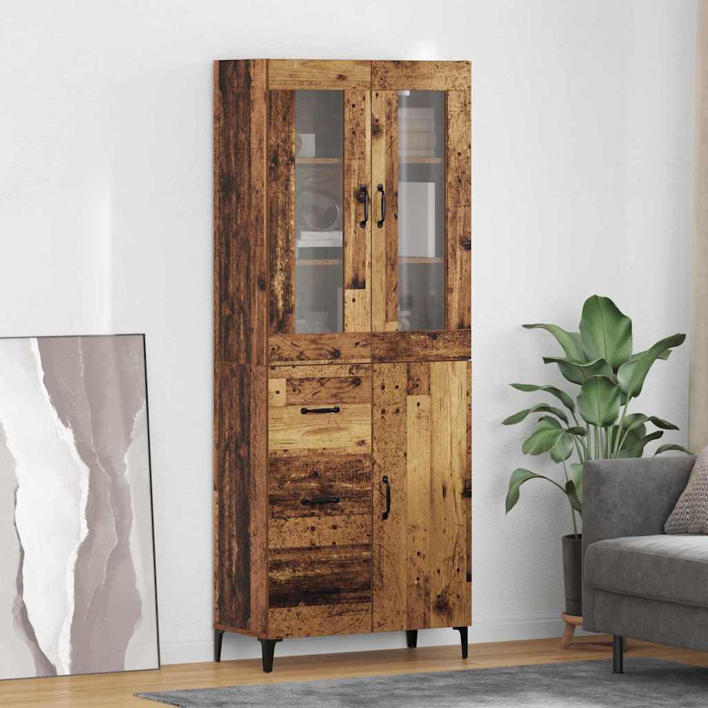 Magasfiú Falra szerelhető Öreg fa 69,5 x 34 x 180 cm Faanyag