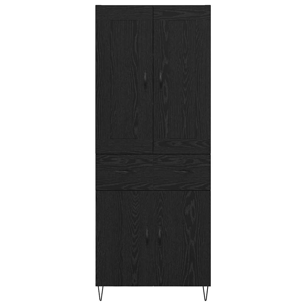 Magasfiú fiókkal Fekete tölgy 69,5 x 34 x 180 cm Faanyag