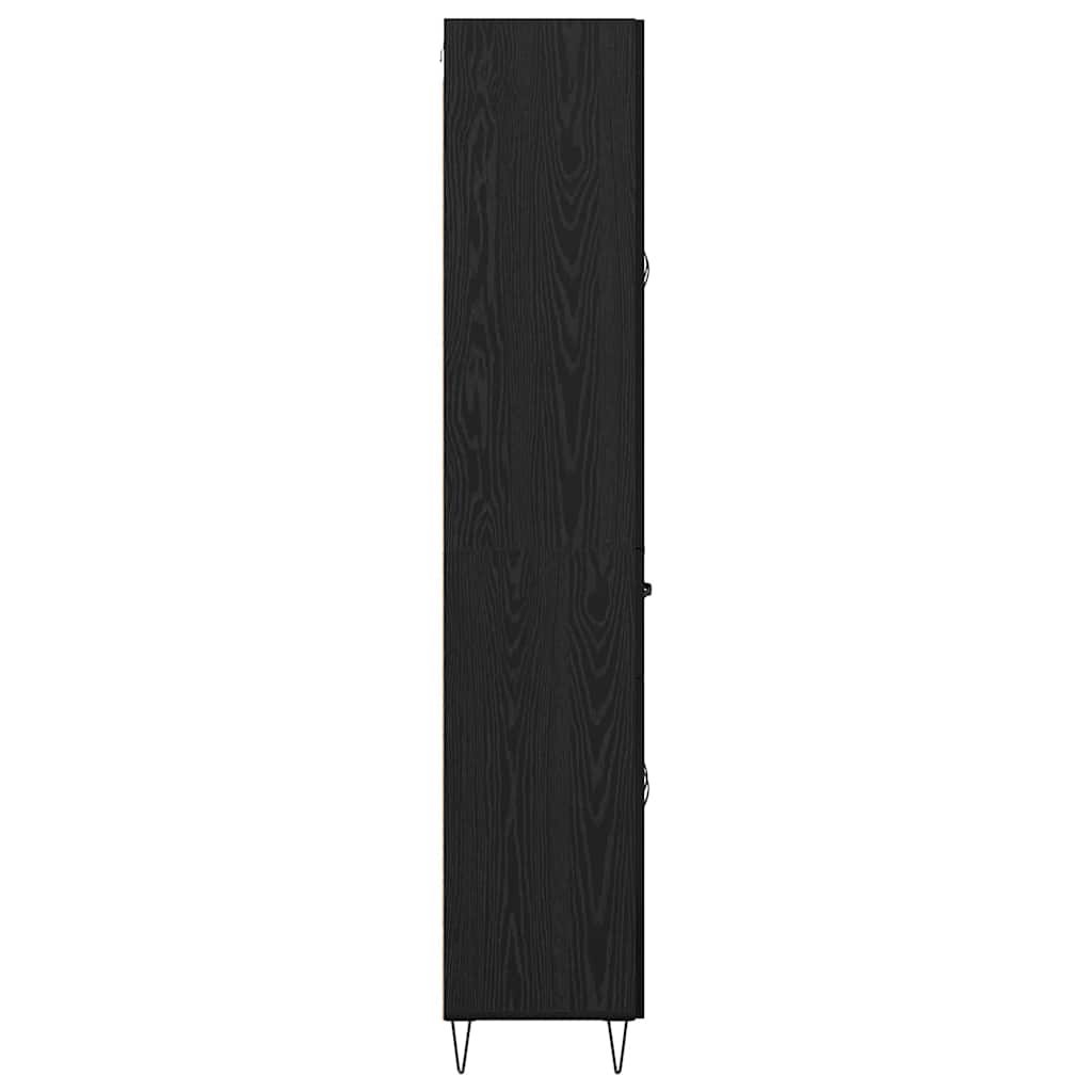 Magasfiú fiókkal Fekete tölgy 69,5 x 34 x 180 cm Faanyag