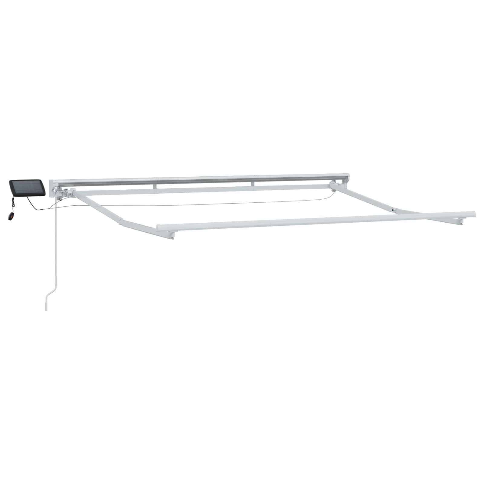Kézi napellenző keret LED világítással Piros 3,5 x 2,5 m