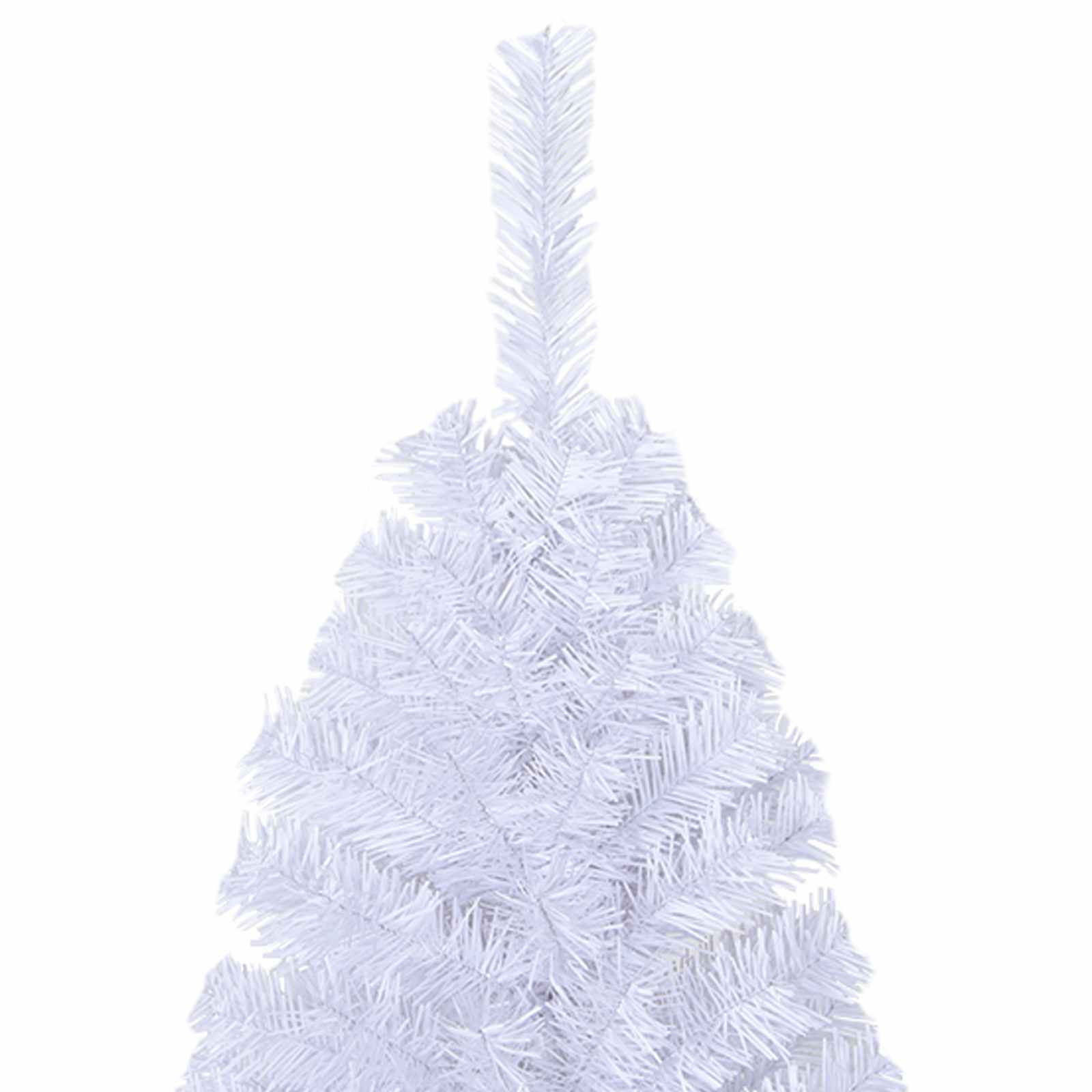 Mű karácsonyfa 150 LED-del állvánnyal Fehér 150 cm PVC és Acél