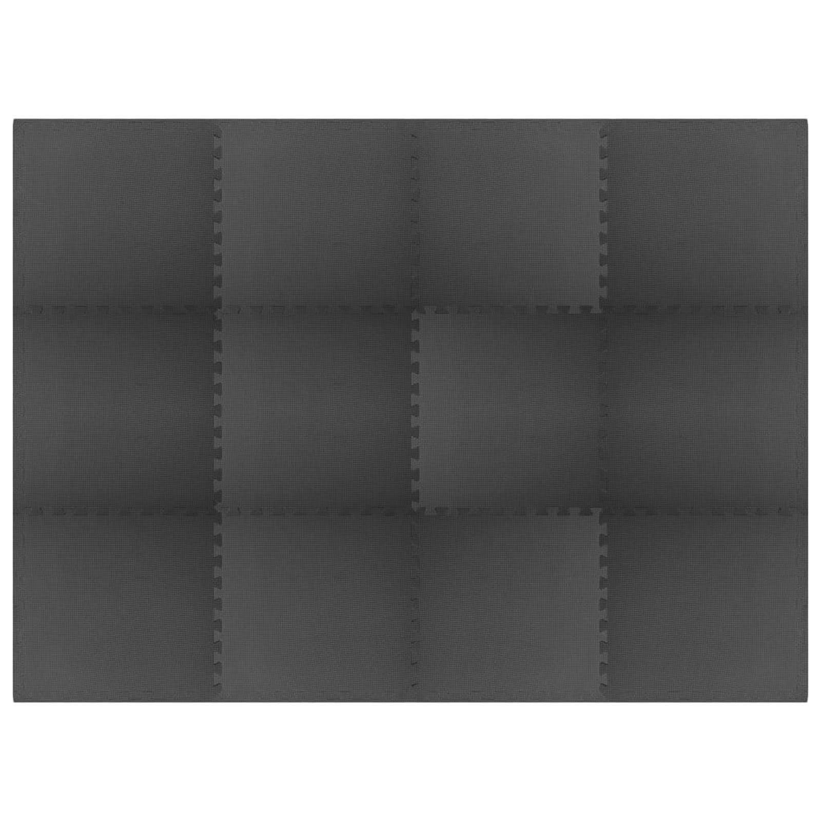 Medence Alapanyag 12 pcs Fekete 4,32 ㎡ EVA Hab