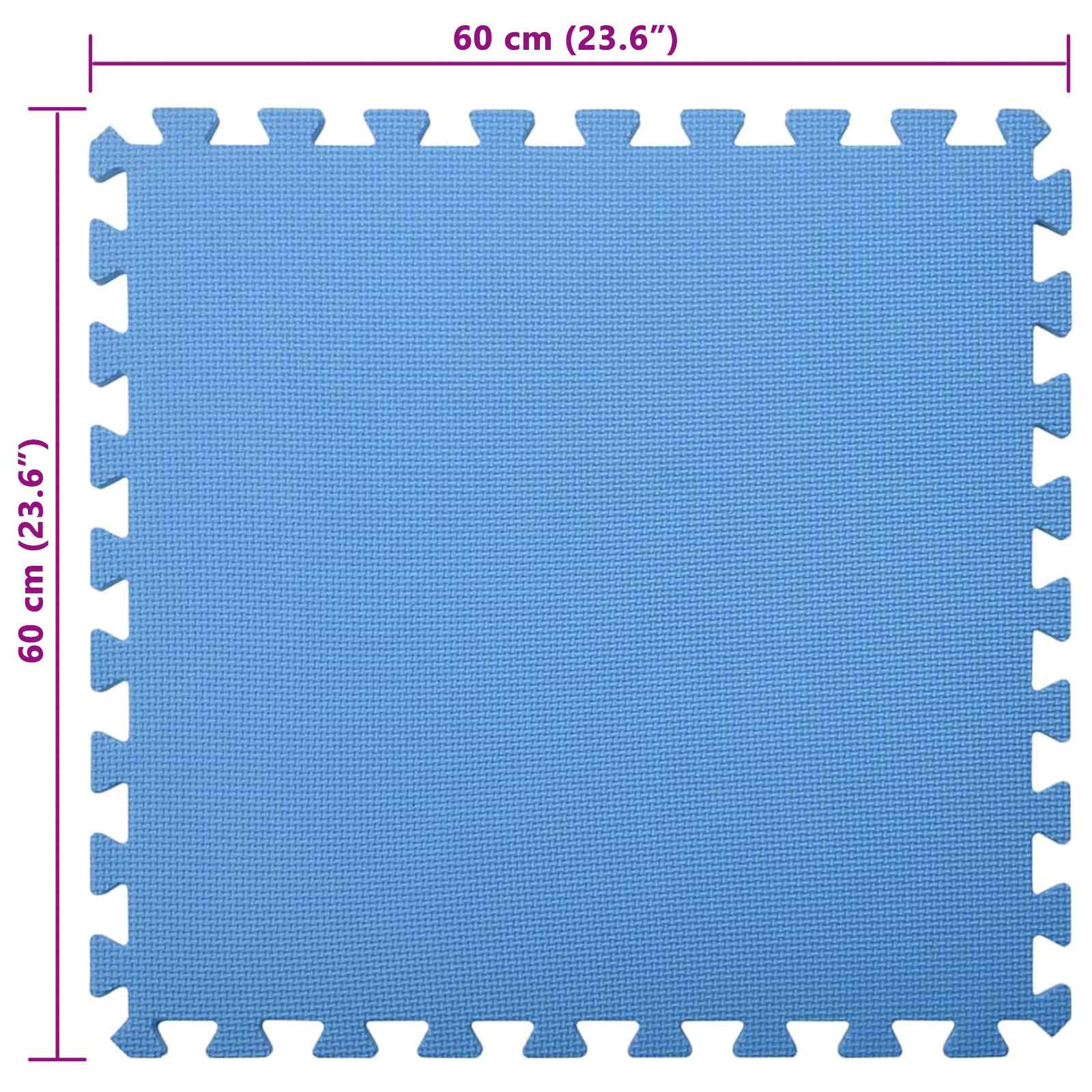 Medence Alapanyag 24 pcs Kék 8,64 ㎡ EVA Hab