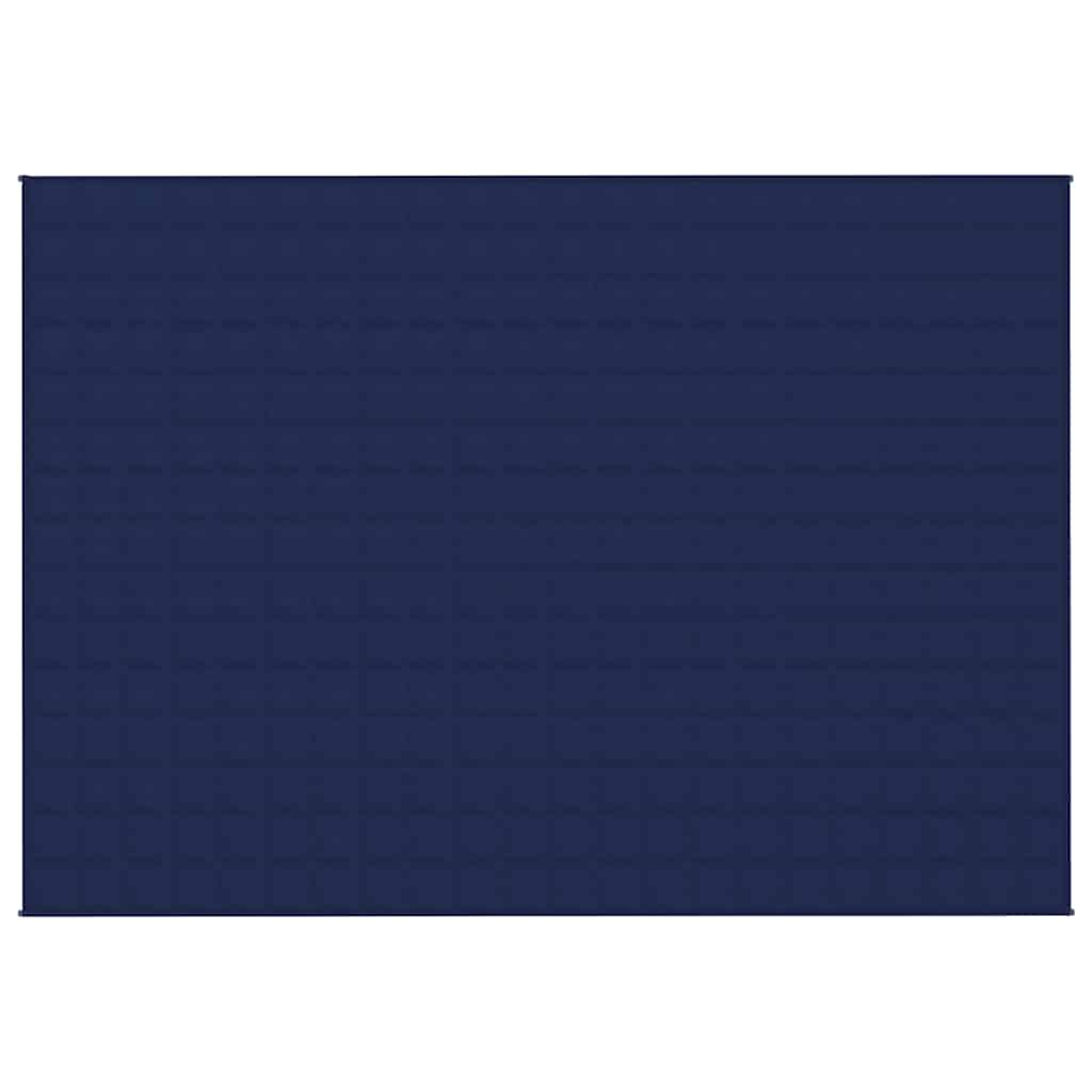 Kék szövet súlyozott takaró 155 x 220 cm 7 kg